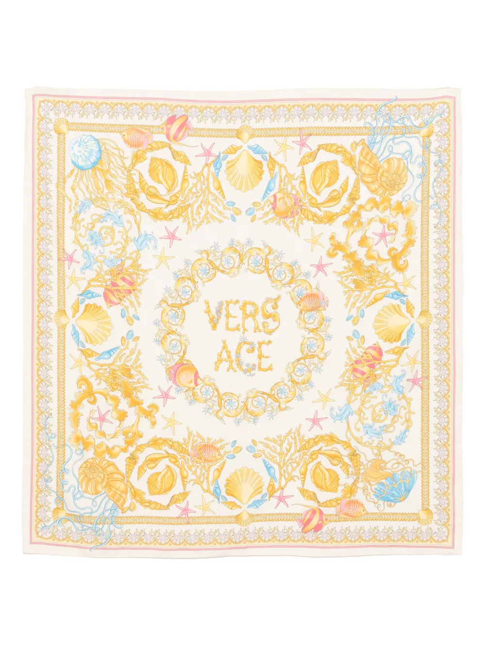Versace Underwater Barocco sjaal Geel