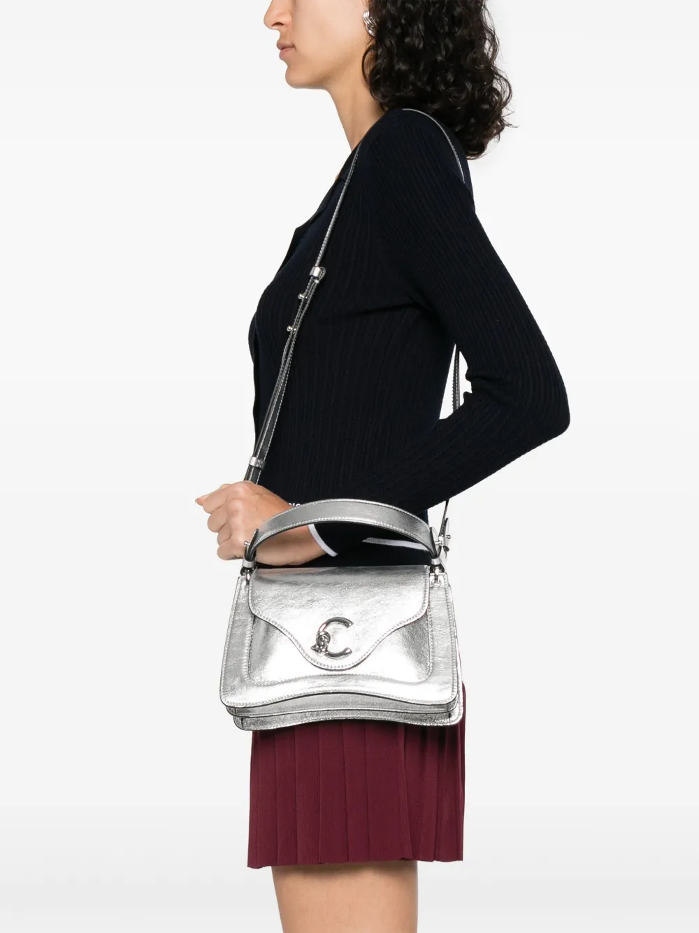 Coccinelle leather bag - Zilver