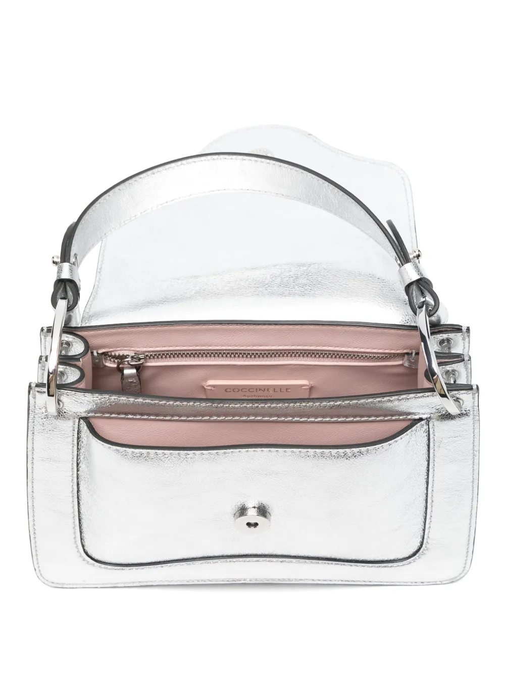 Coccinelle Leren tas Zilver