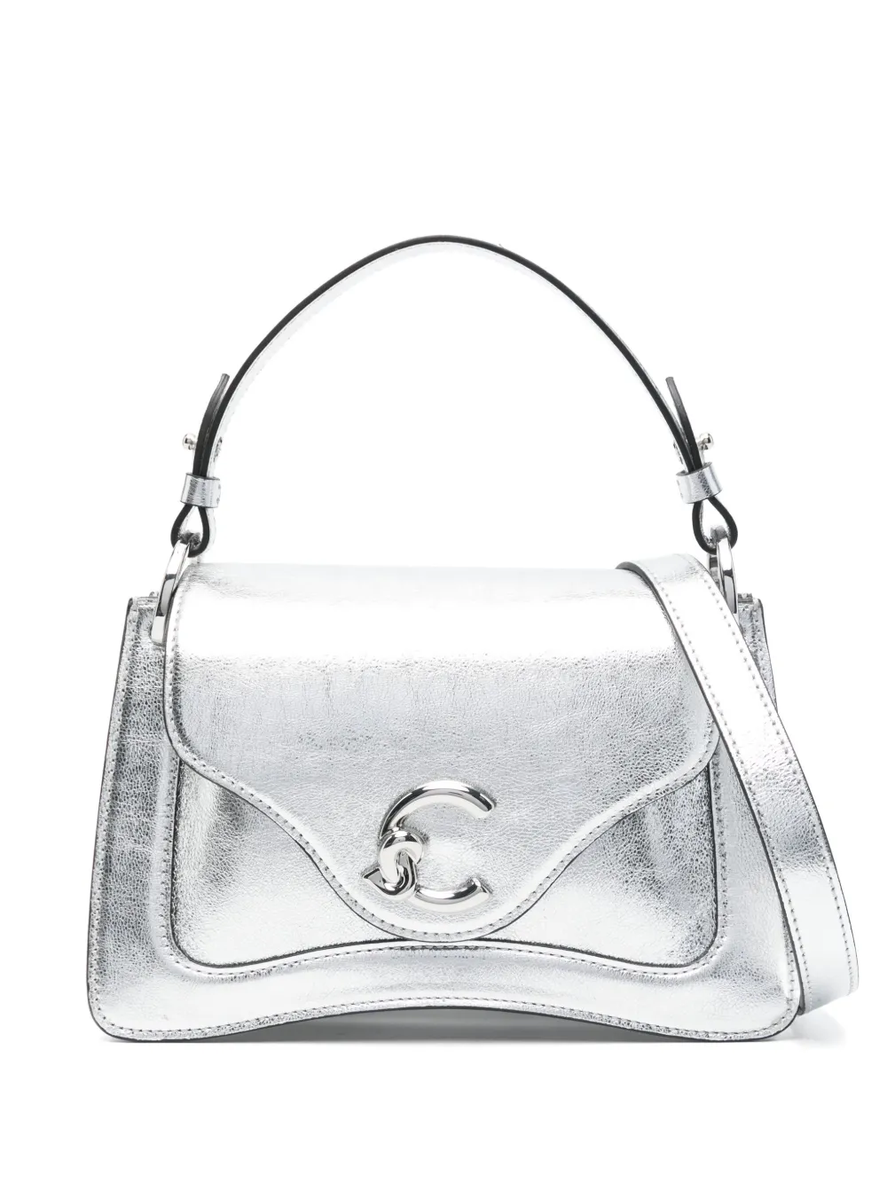 Coccinelle Leren tas Zilver