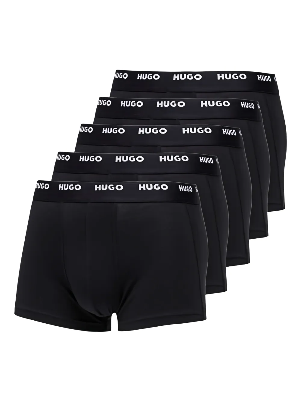 HUGO logo-waistband boxers (pack of five) | Black | Image 1