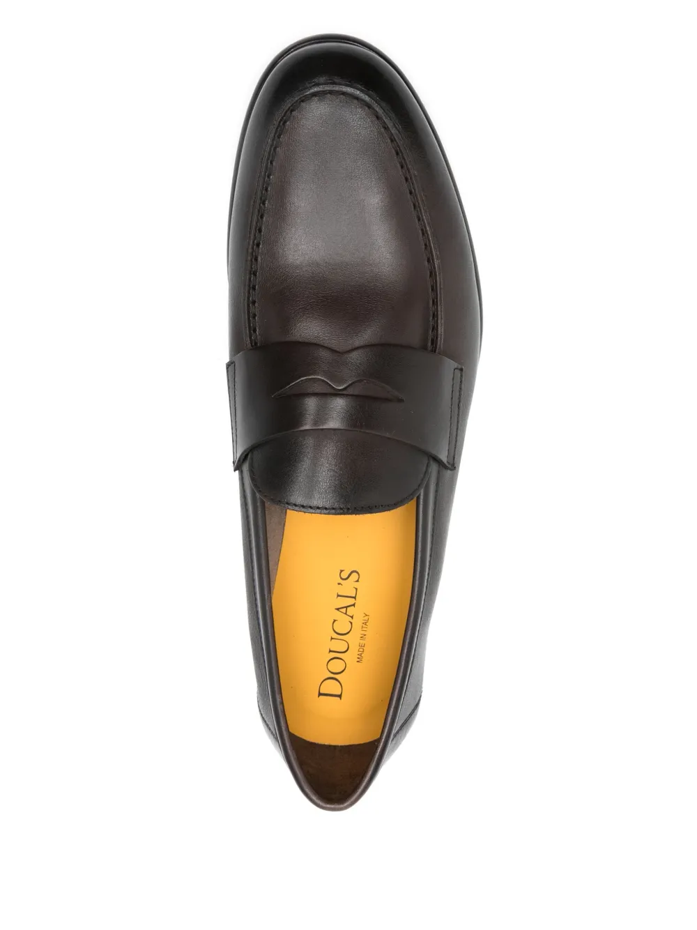 Doucal's leather loafers Brown