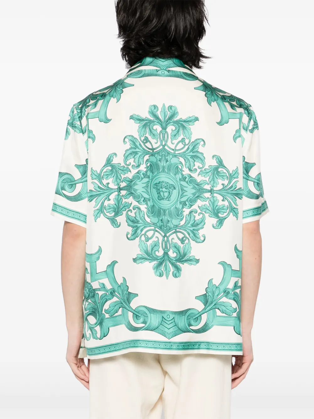 Versace Overhemd met grafische print Groen