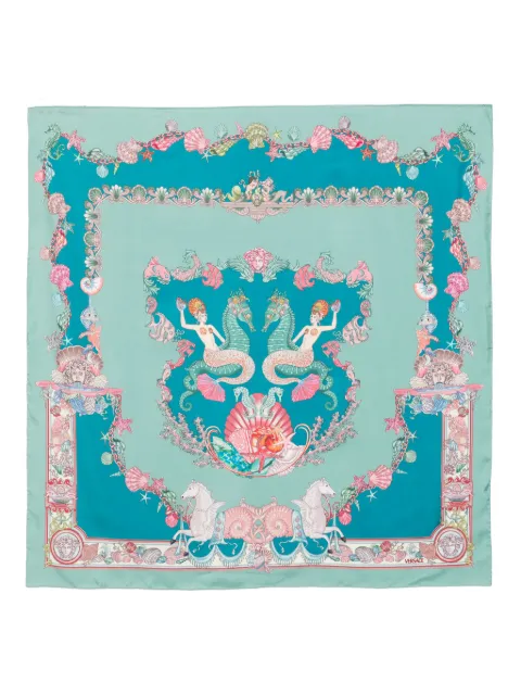 Versace coral theatre scarf