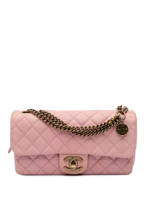 CHANEL Pre-Owned 2013-2014 Quilted Calfskin CC Crown Flap shoulder bag