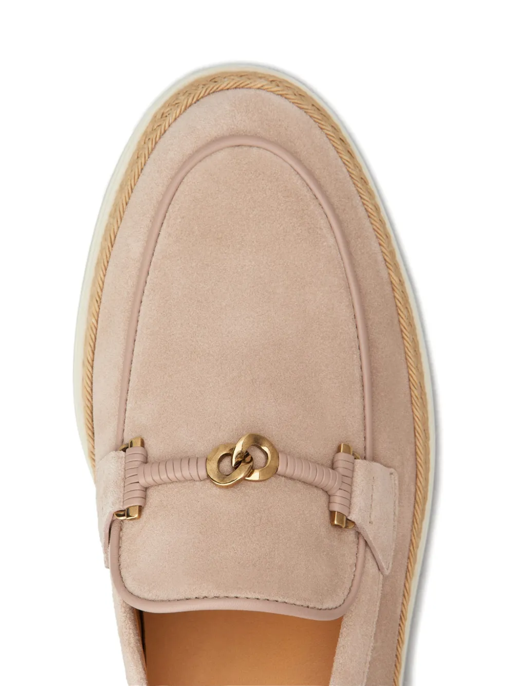 Tod's suede-leather loafers Neutrals