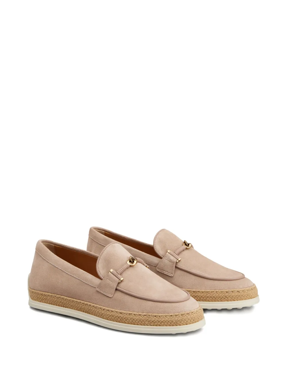 Tod's suede-leather loafers Neutrals