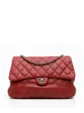 CHANEL Pre-Owned 2011 Maxi Lambskin 3 Accordion Flap shoulder bag - Red