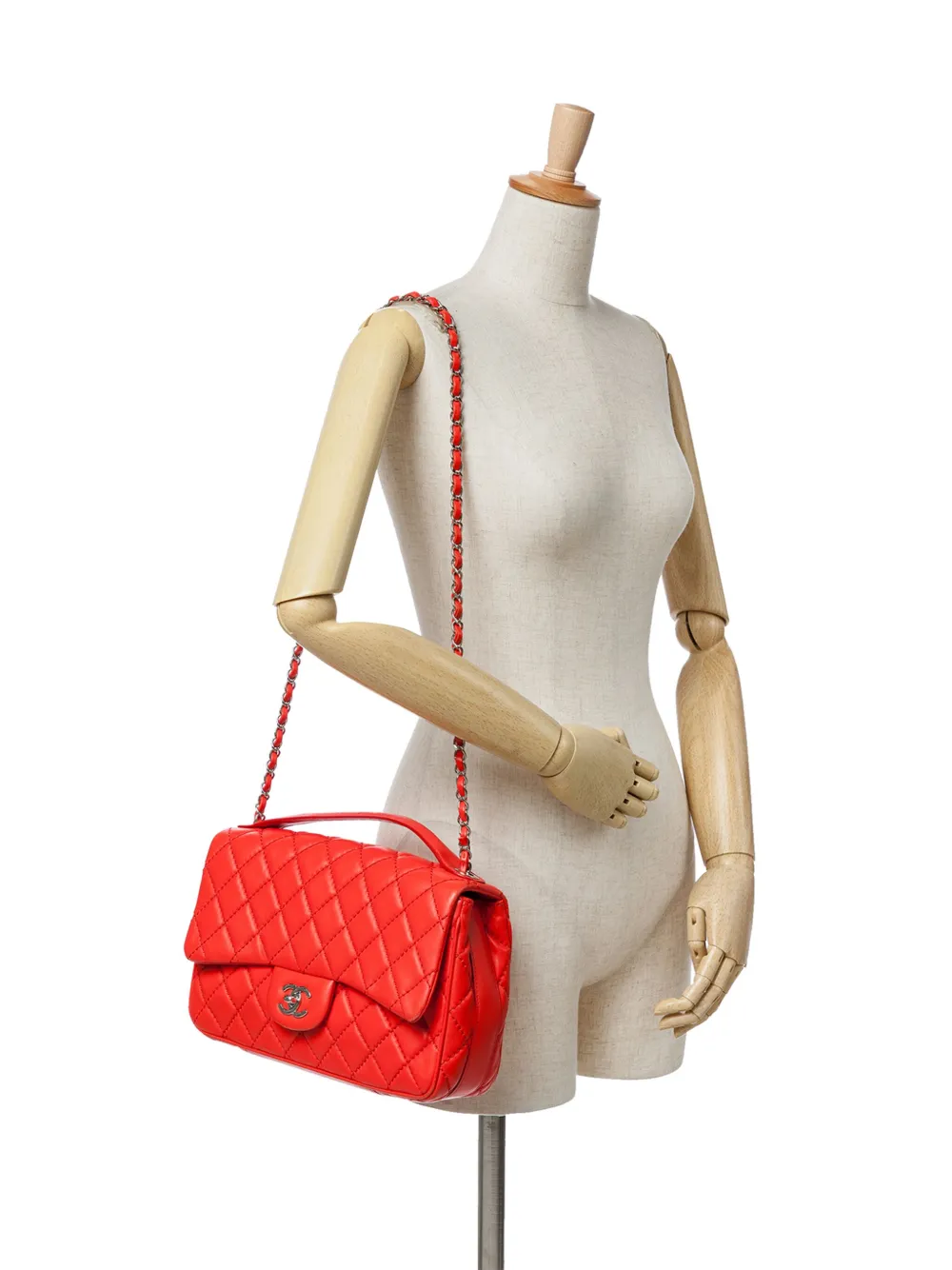 CHANEL Pre-Owned 2014-2015 Jumbo Lambskin Easy Carry Flap satchel | Pre-Owned | Image 2