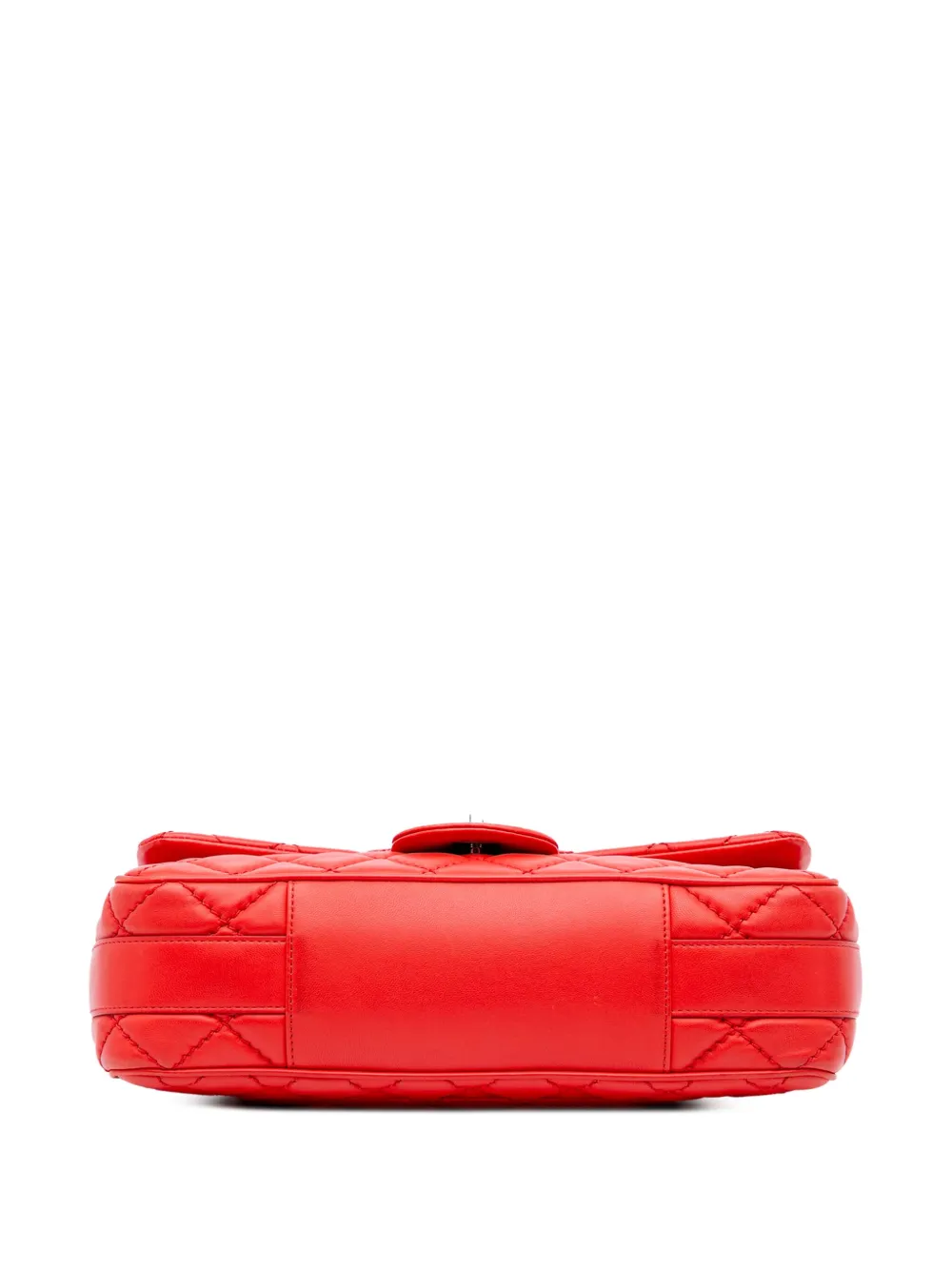 Pre-owned Chanel 2014-2015 Jumbo Lambskin Easy Carry Flap Satchel