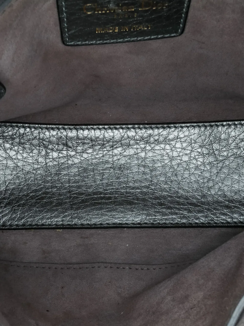 Pre-owned Dior 2017 Small Metallic Grained Calfskin Cannage Supple Lady Satchel