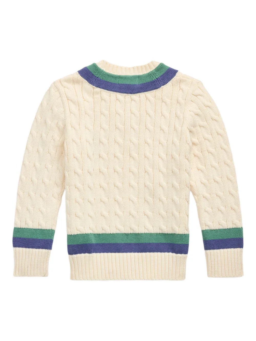 POLO RALPH LAUREN KIDS Trui met geborduurd logo Beige
