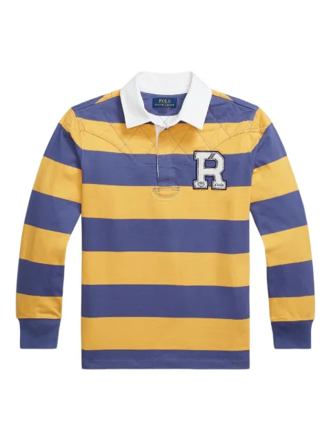 POLO RALPH LAUREN KIDS striped cotton polo shirt