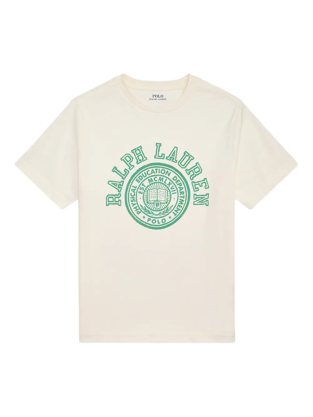 POLO RALPH LAUREN KIDS T-shirt met logoprint Beige