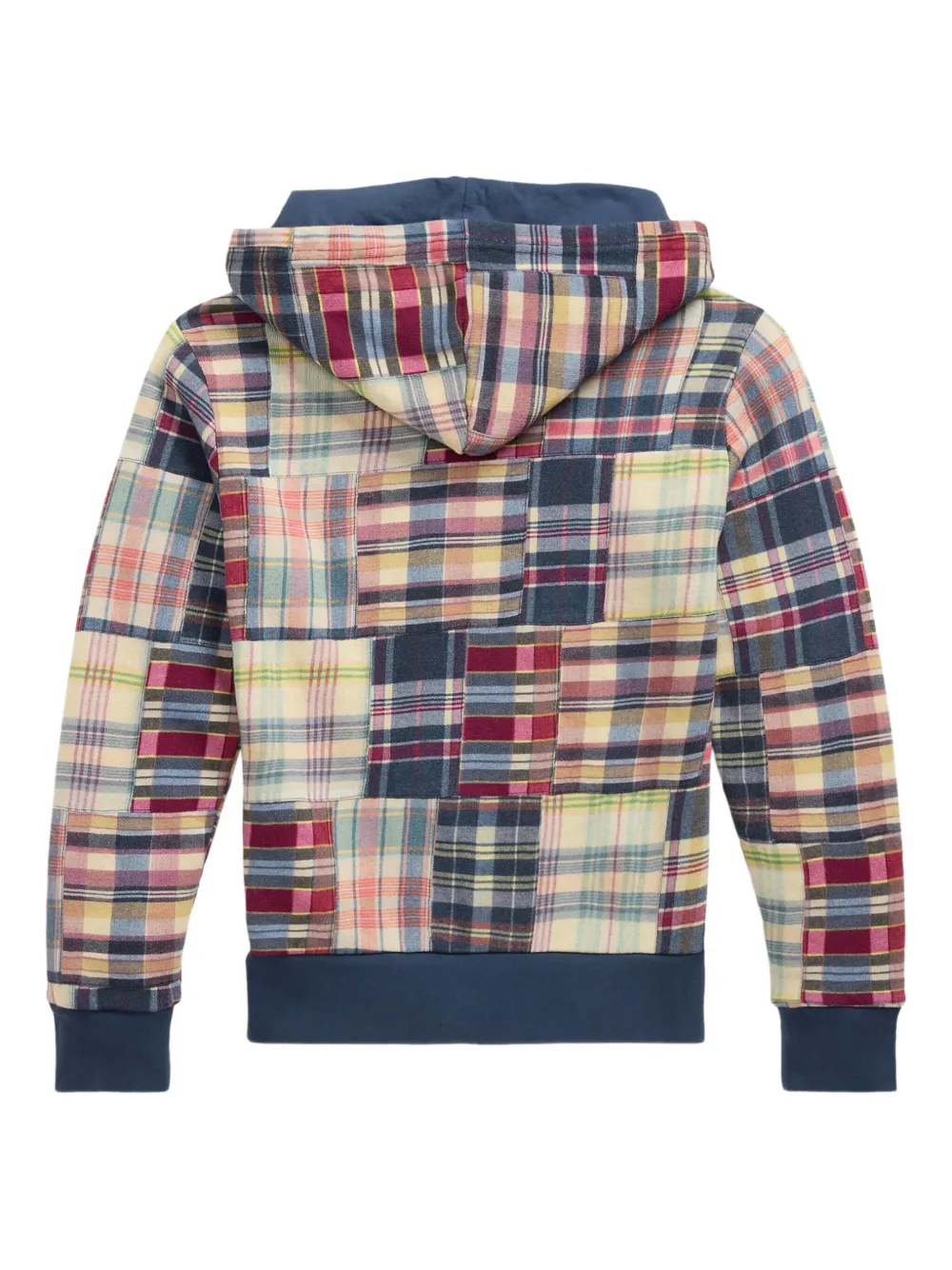 POLO RALPH LAUREN KIDS Hoodie met patchwork-print Beige