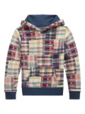 POLO RALPH LAUREN KIDS patchwork-print hoodie - Neutrals