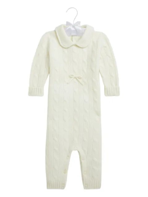 POLO RALPH LAUREN KIDS cashmere cable-knit romper