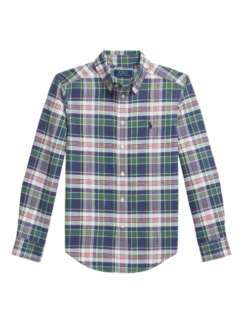 POLO RALPH LAUREN KIDS check-print shirt