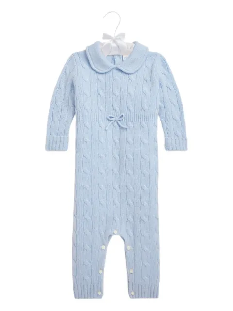 POLO RALPH LAUREN KIDS cashmere cable-knit romper