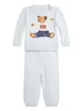 POLO RALPH LAUREN KIDS Flag Bear trousers set - Blue
