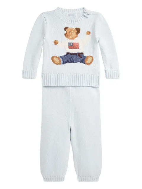 POLO RALPH LAUREN KIDS Flag Bear trousers set