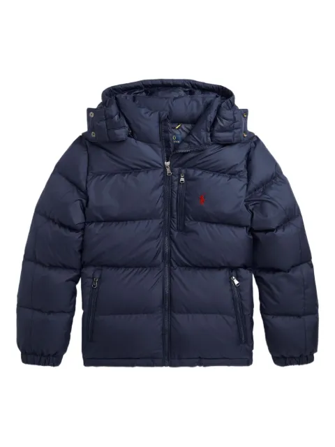 POLO RALPH LAUREN KIDS chamarra capitonada con Polo Pony bordado