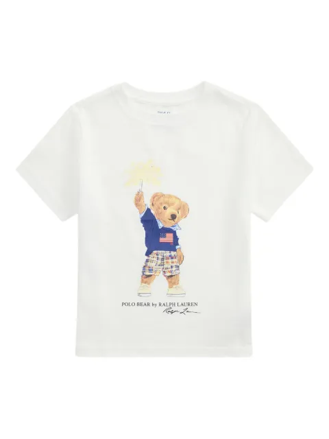 POLO RALPH LAUREN KIDS playera con motivo Polo Bear