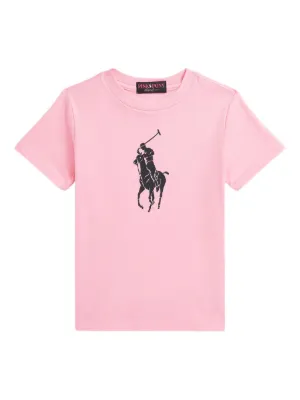 【希少品】POLO RALPH LAUREN Pink Pony POLO RALPH LAUREN KIDS Polo Pony Print T-shirt | Pink | FARFETCH