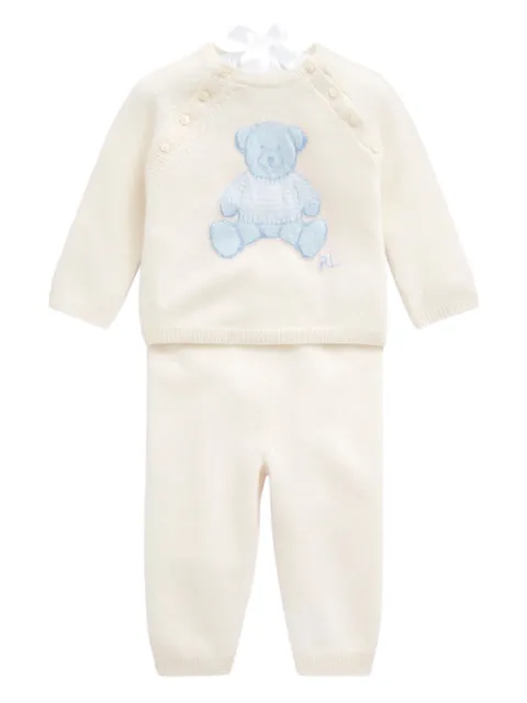 POLO RALPH LAUREN KIDS cashmere trousers set