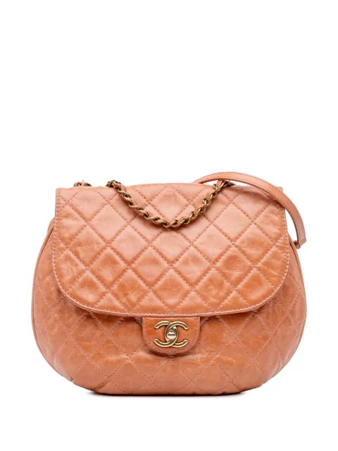 CHANEL Pre-Owned 2014-2015 Medium Aged Calfskin Bubble CC Flap shoulder bag