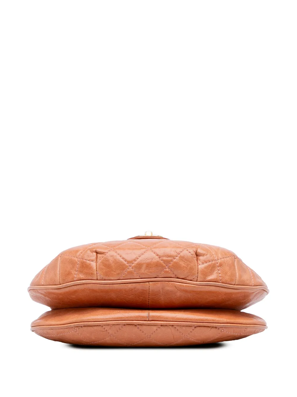 Pre-owned Chanel 2014-2015 Medium Aged Calfskin Bubble Cc Flap Shoulder Bag
