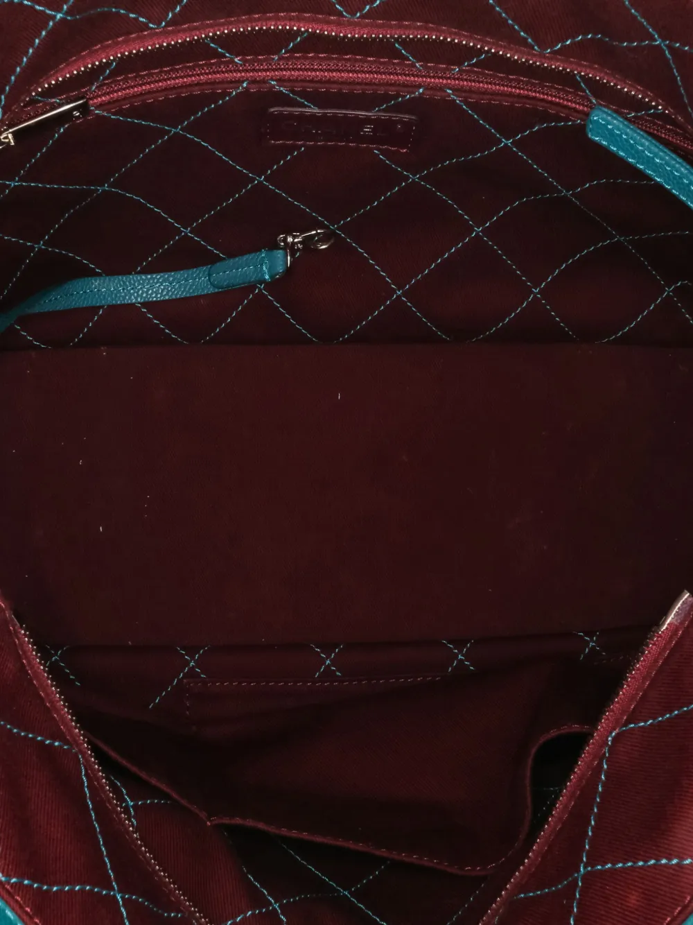 Pre-owned Chanel 2014-2015 Small Quilted Caviar Daily Shopping Tote Bag