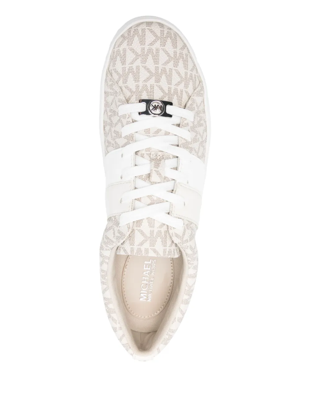 Michael Kors monogram-print sneakers Neutrals