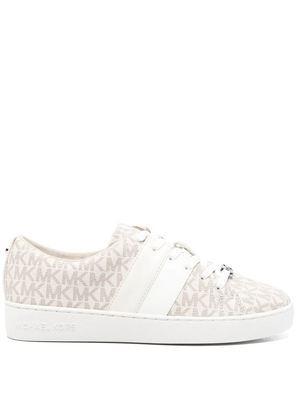 Michael Kors monogram-print sneakers Neutrals