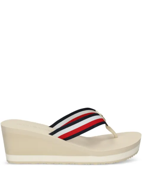 Tommy Hilfiger 68mm Corporate wedge platform sandals