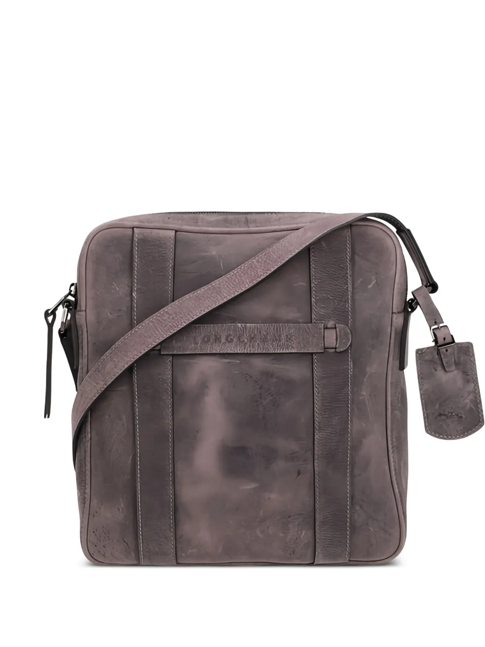 Longchamp Kudu leren crossbodytas Grijs
