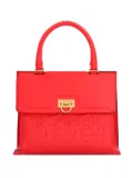Ferragamo embossed-leather shoulder bag - Red