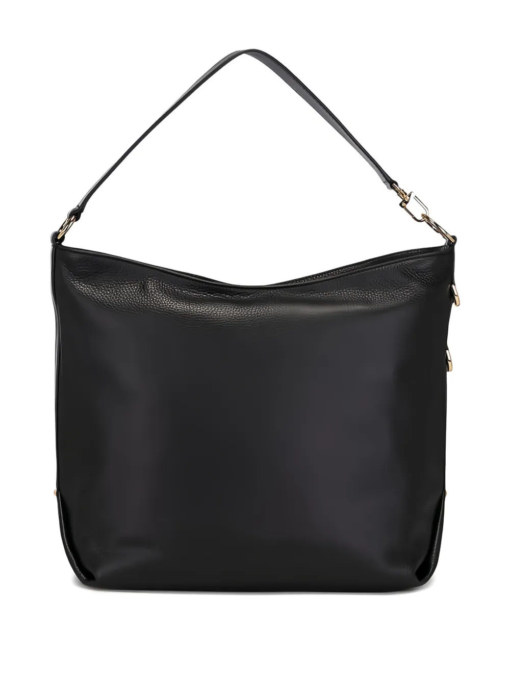 Michael Michael Kors Large Zip-detail Leather Shoulder Bag In Black