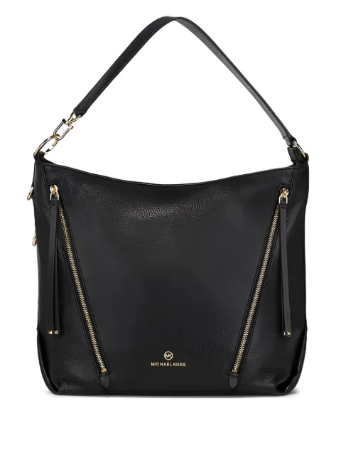 Michael Michael Kors large zip-detail leather shoulder bag