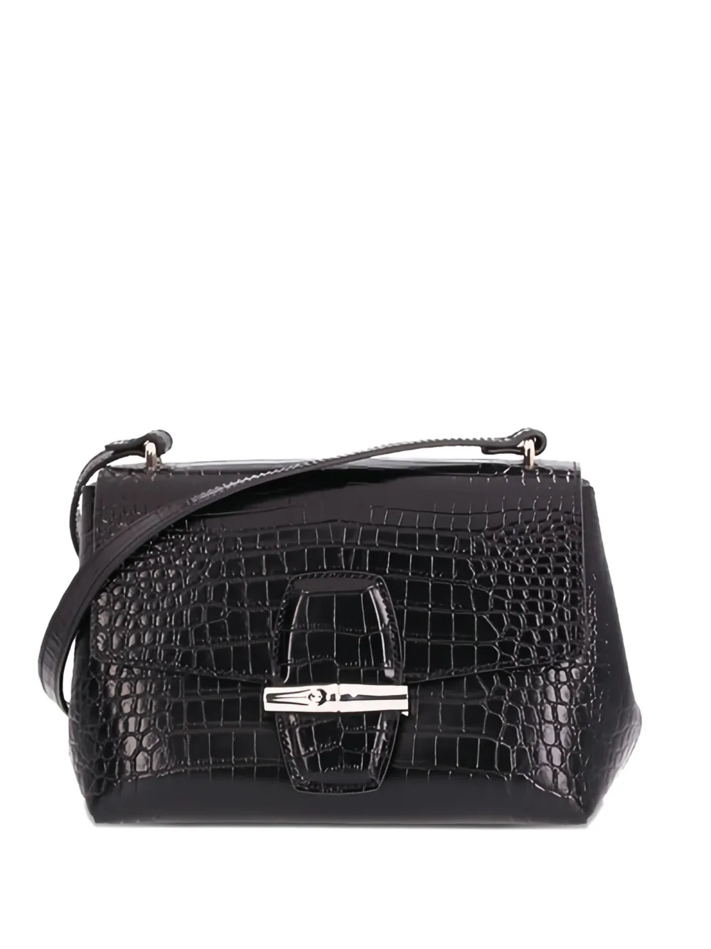 Roseau crocodile-effect cross body bag