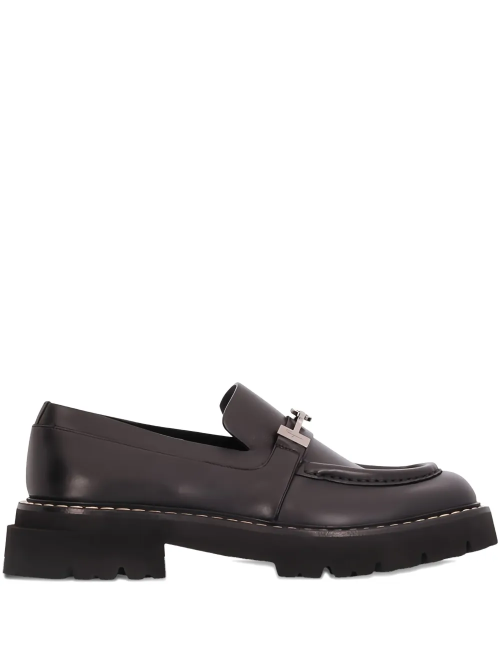 Ferragamo Gancini-buckle loafers Black