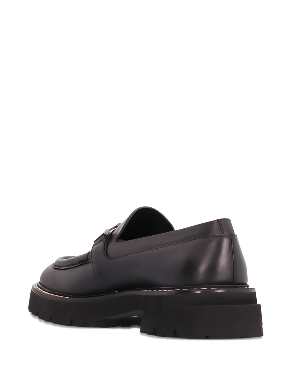 Ferragamo Gancini-buckle loafers Black