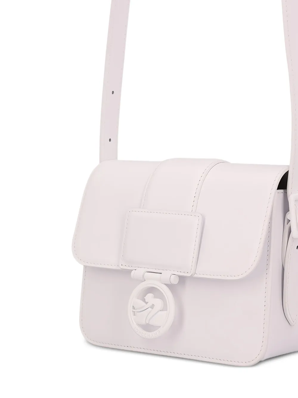 Longchamp Box crossbodytas Wit