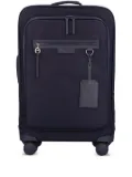 Longchamp wheeled leather-trimmed trolley - Blue