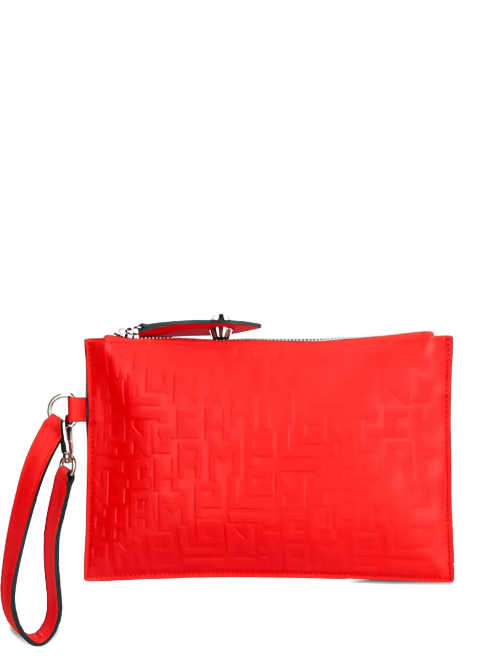 leather wristlet clutch bag