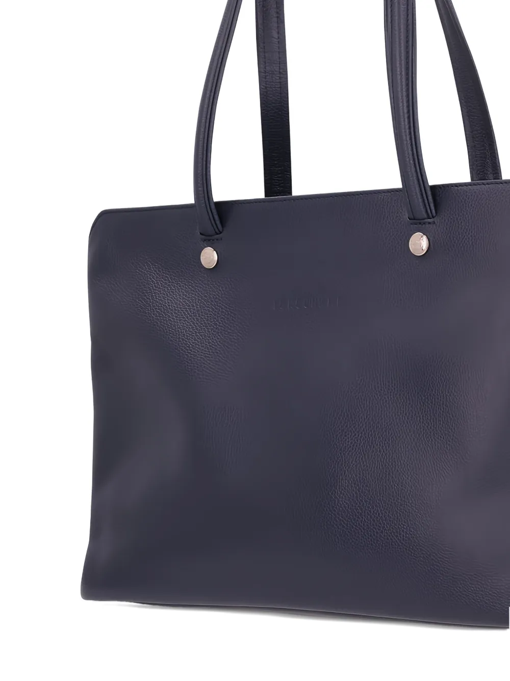 Longchamp Le Foulonné leather tote bag Zwart