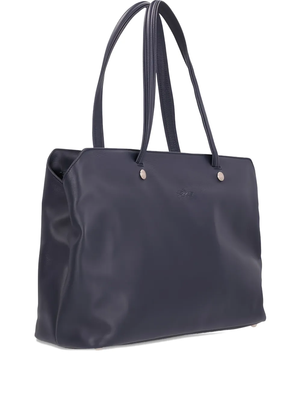 Longchamp Le Foulonné leather tote bag Zwart