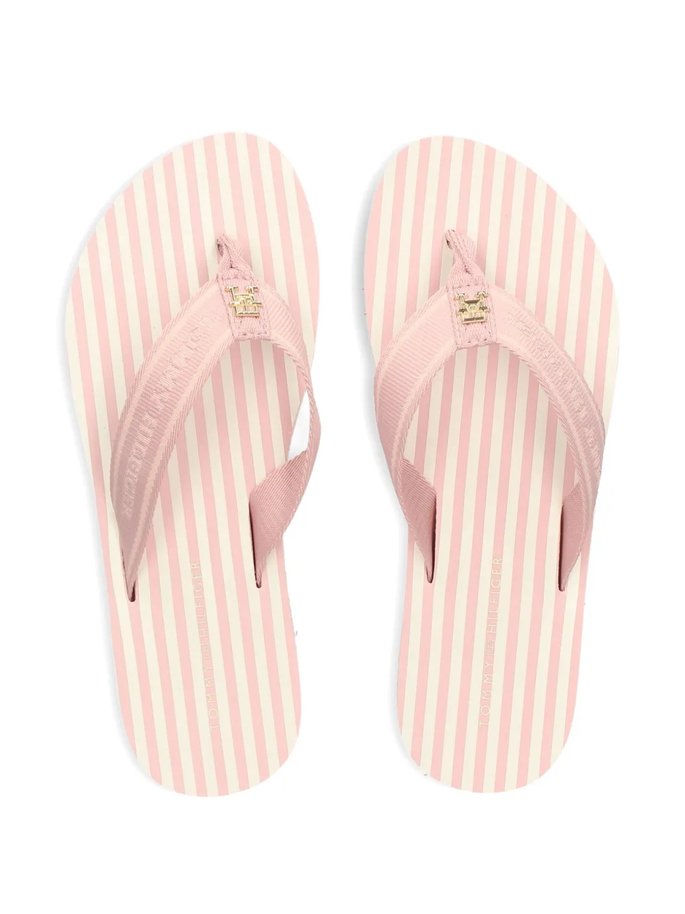 Tommy Hilfiger striped flip-flops Pink