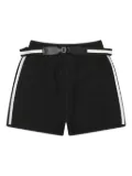 Max Mara belted side-stripe shorts - Black
