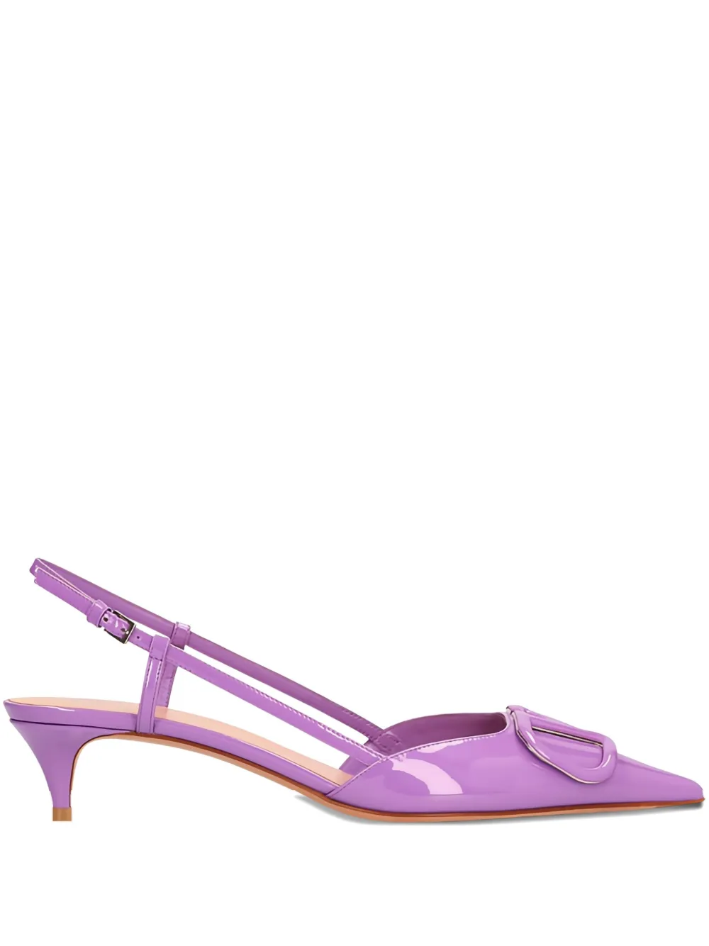 Valentino Garavani 40mm VLogo Signature slingback pumps Purple